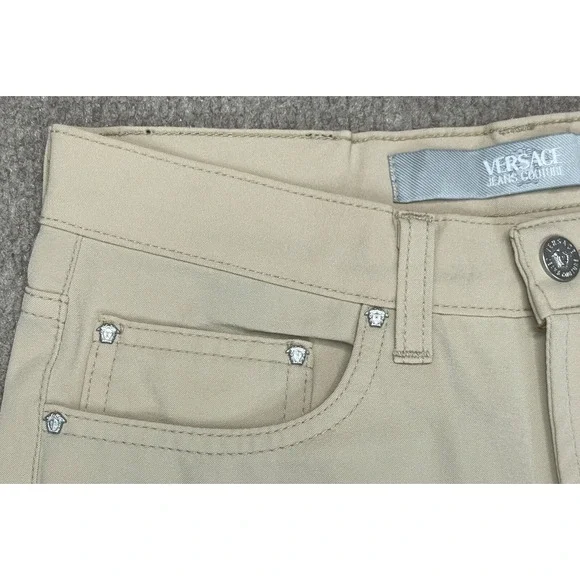 Versace Jeans Couture Ittierre Vintage Men's 5 Pocket Casual Pants Size 28x33 - Picture 3 of 16